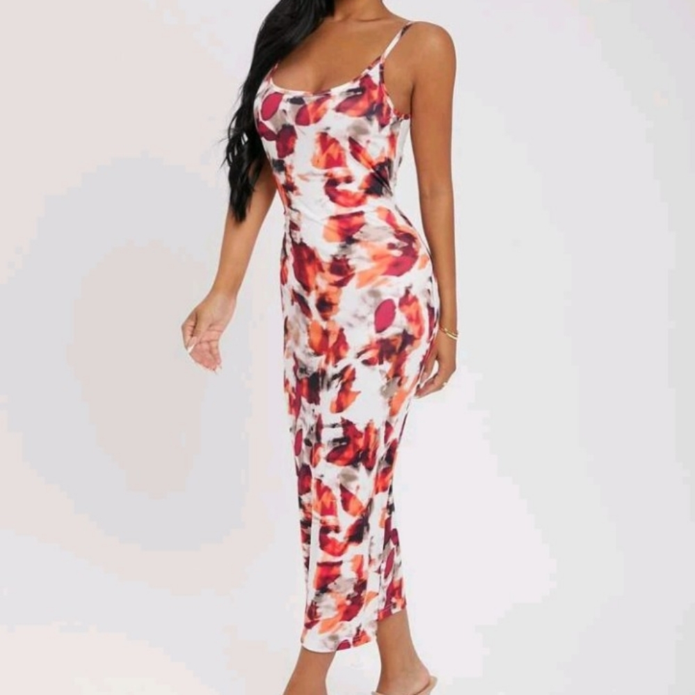 Sexy Tie Dye Bodycon Dress X-LARGE (12)